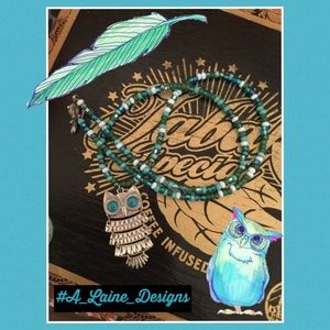 Silver & Turquoise Owl Necklace